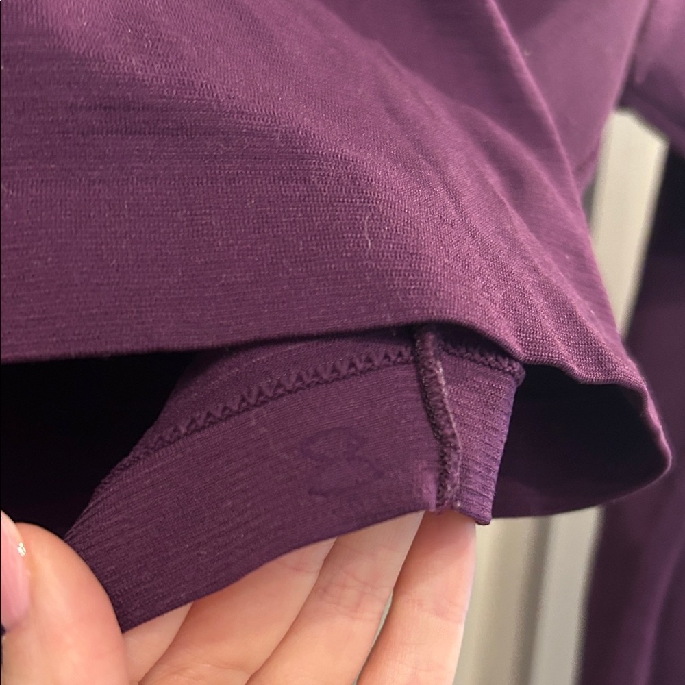Lululemon Swiftly Purple Long Sleeve Crop Top - Picture 2 of 3